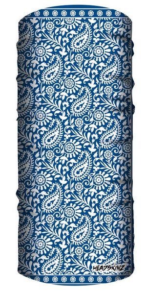 Headskinz Neck Gaiter - Retro Bandana Blue Carousel 1