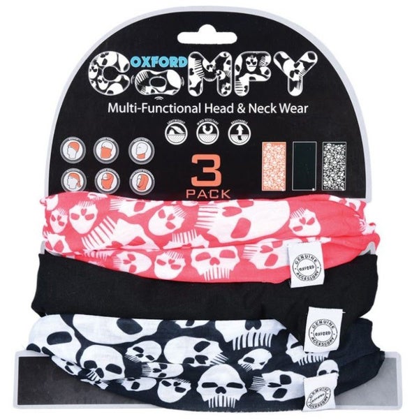 Oxford Comfy Skulls 3/Pack Carousel 1