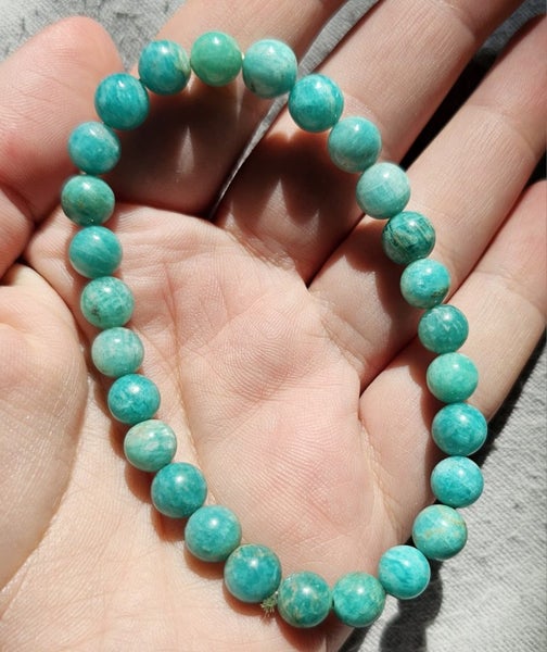 Amazonite crystal bracelet size 16/17 Carousel 1