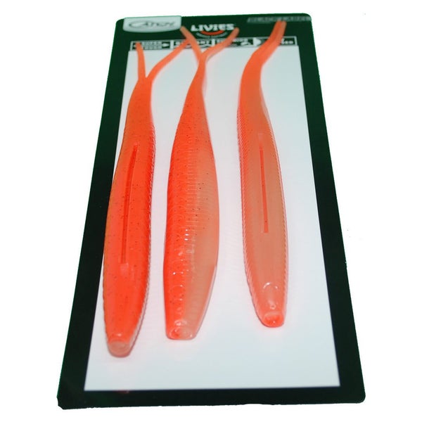 Catch 10" Black Label Livies Softbait Glowing Gurnard UV + Glow 3 Pack Carousel 1