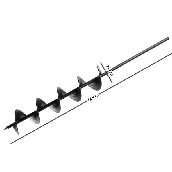 Giantz Power Garden Auger Small Earth Planter 75 X 600Mm Black Carousel 2