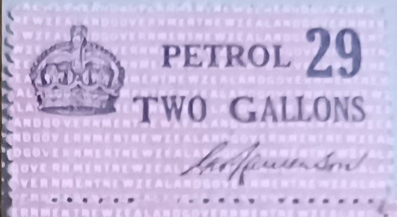 WW2, 1940s NZ Petrol Ration Coupons Carousel 4