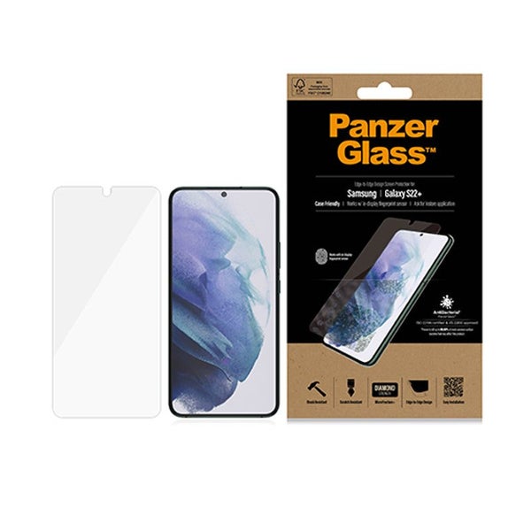 PanzerGlass Edge to Edge Screen Protector for Samsung Galaxy S22 Plus- Black Carousel 3