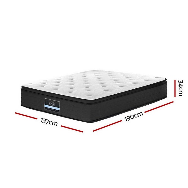 Giselle Bedding Eve Euro Top Pocket Spring Mattress 34Cm Thick Double Carousel 2
