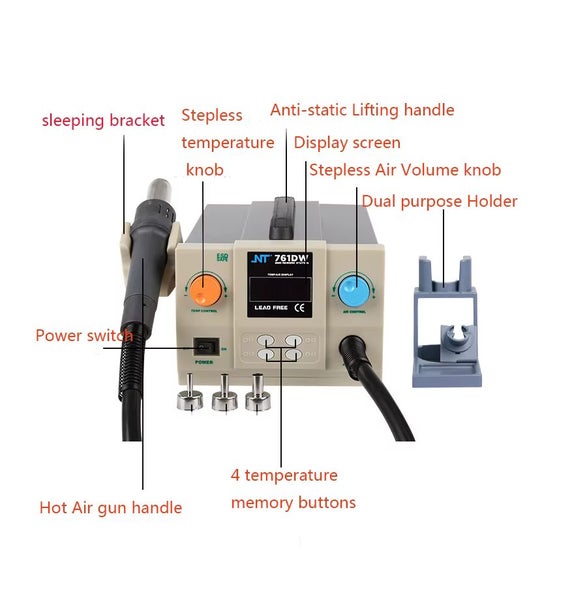 DT 761DW hot air re-work and soldering station Carousel 1