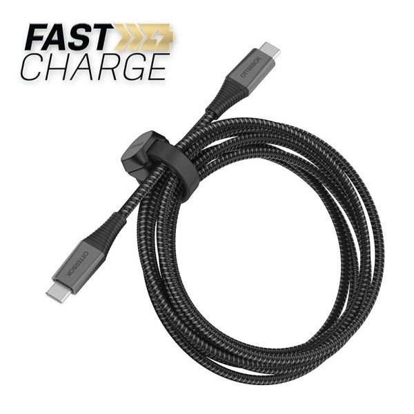 Otterbox Premium Pro Fast Charge USB-C to USB-C Cable 2M - Black Carousel 1