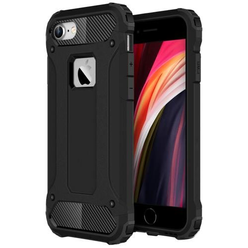 iPhone SE (3rd/2nd Gen)/8/7 Rugged Case - Black Dual Layer Protection Carousel 1