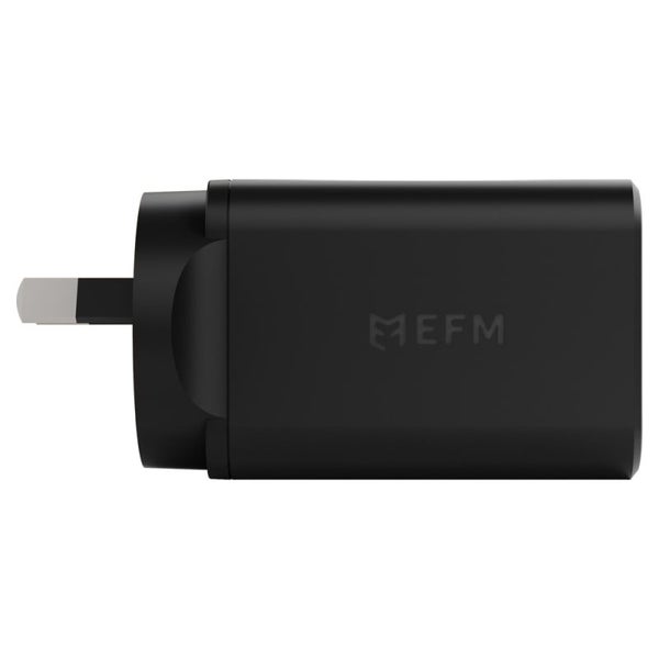 EFM ECO 50W Dual Port Wall Charger with GaN, Power Delivery and PPS - Black Carousel 2
