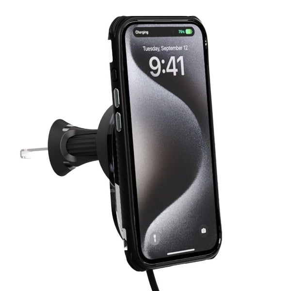 EFM Qi2 Wireless Car Charger with 20W Power Supply and 1M Cable - Black Carousel 1