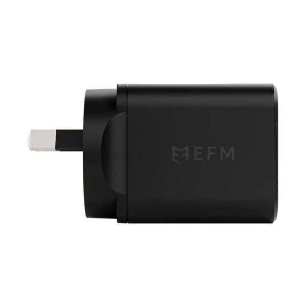 EFM ECO 40W Dual Port Wall Charger with GaN, Power Delivery and PPS - Black Carousel 2