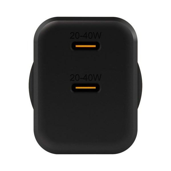 EFM ECO 40W Dual Port Wall Charger with GaN, Power Delivery and PPS - Black Carousel 3