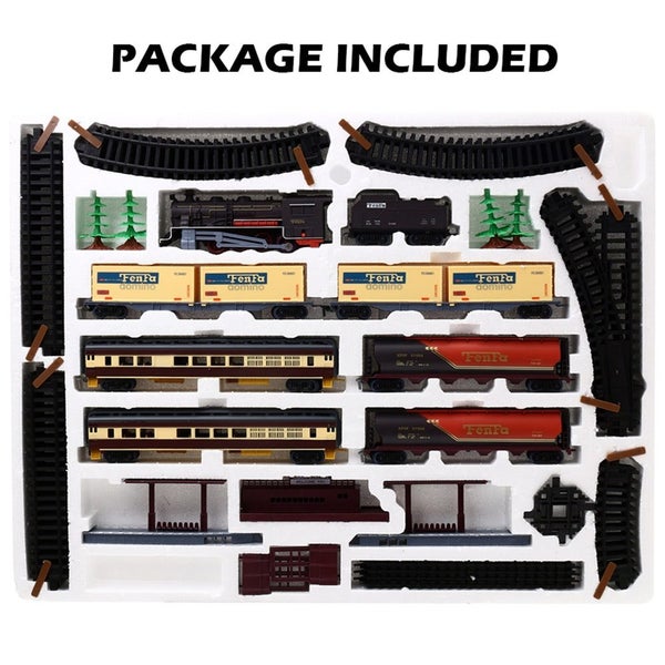 Hod Health & Home Electric Large Classic Train Set Rail Track Carriages Kids Veh Carousel 2