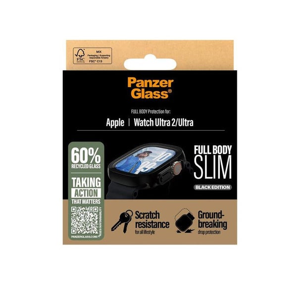 PanzerGlass Snappie Screen Protector for Apple Watch Ultra 2024- Black Carousel 1