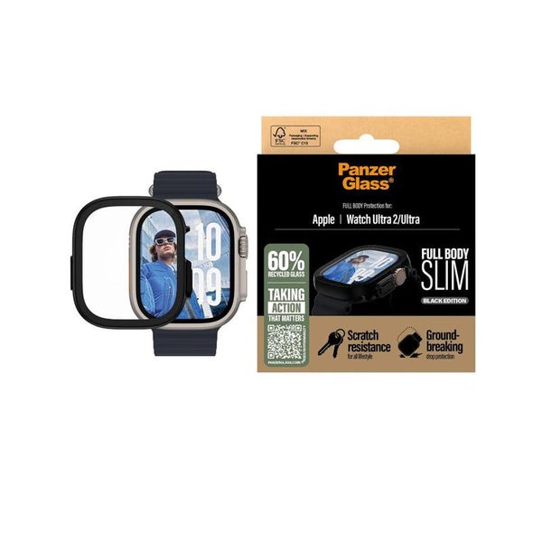 PanzerGlass Snappie Screen Protector for Apple Watch Ultra 2024- Black Carousel 3