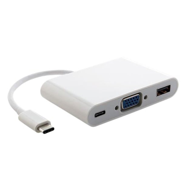 Astrotek Thunderbolt USB-C to VGA for Apple Macbook Chromebook Pixel White Carousel 1