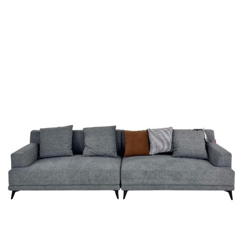 Mildura 3 Seater Sofa, Neutral grey Carousel 1