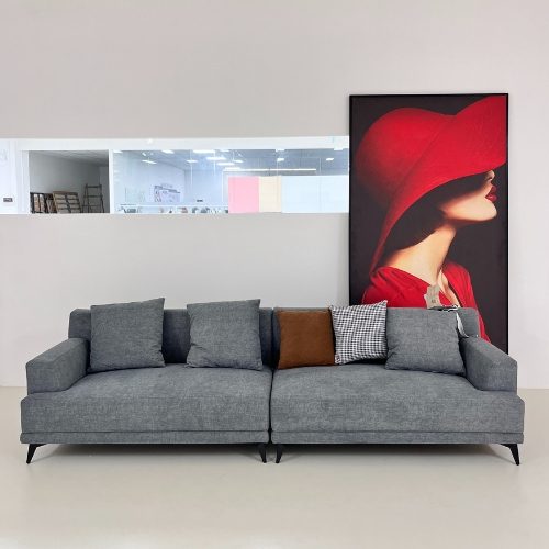Mildura 3 Seater Sofa, Neutral grey Carousel 2