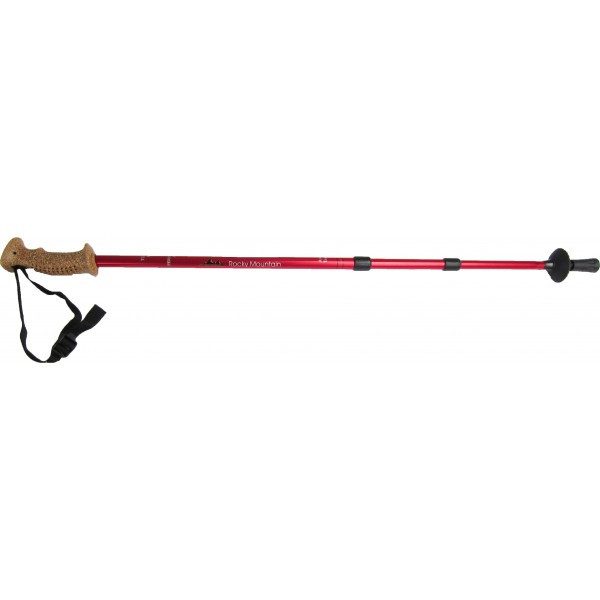 Rocky Mountain Adjustable Hiking Pole Cork Ski Handle Red Carousel 1