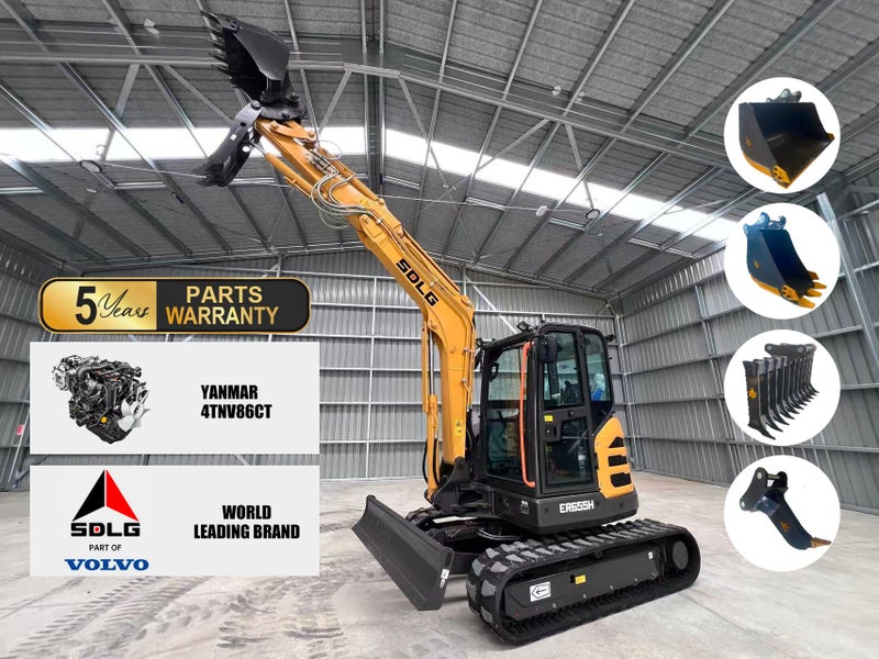 Achilles SDLG A60LG 6.0Ton Yanmar engine Excavator Package Carousel 1