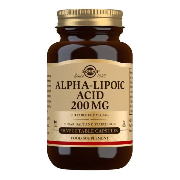 Solgar Alpha-Lipoic Acid 200mg 50 Vege Capsules Carousel 1