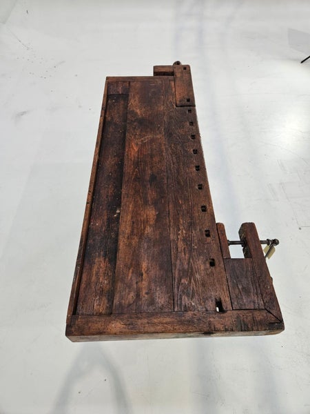 FABULOUS VINTAGE HARDWOOD BESPOKE CRAFTSMAN WORKBENCH Carousel 6