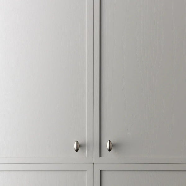 Lo and Co ALMOND KNOB SMALL 45MM Tumbled Nickel Carousel 4