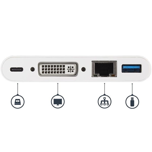 StarTech.com DKT30CDVPD USB-C Power Delivery Multiport Adapter - USB-A, DVI, ... Carousel 2