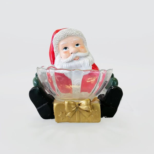 Santa With Glass Bowl Decor Carousel 1