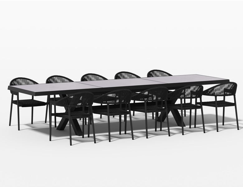 Accentor Extra Large Outdoor Extendable Table (240-360)cm - Ceramic top Carousel 7