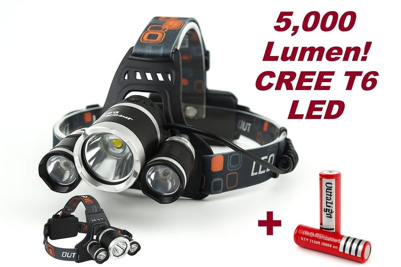 Headlamp - SPORT LIGHTS - CAMPING LIGHT - FISHING LIGHT Carousel 1