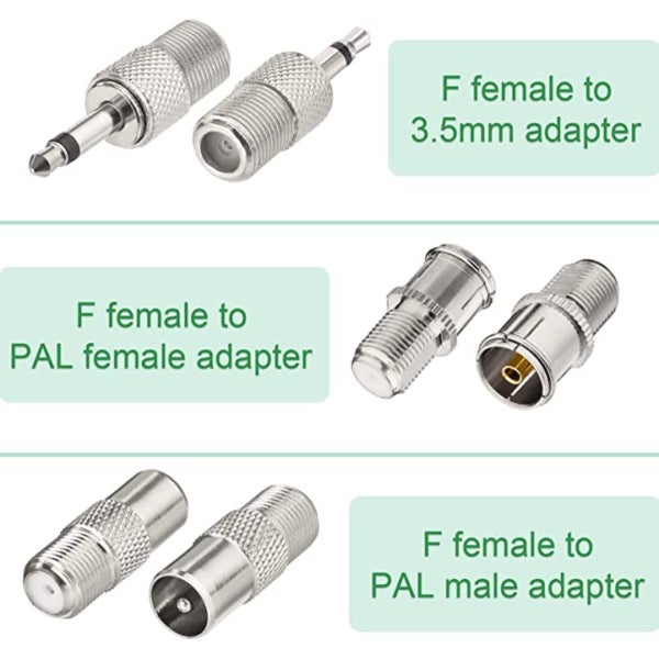 FM Telescopic Antenna 75 Ohm Radio Tuner Reception Carousel 8