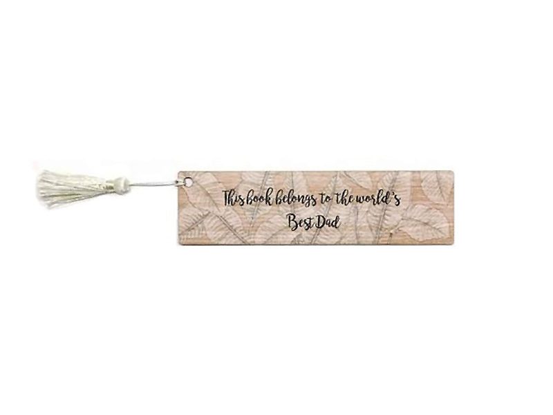 Wooden Scripture Bookmark: Best Dad Carousel 1