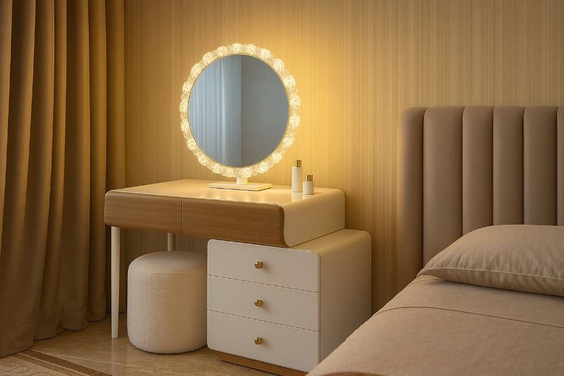 Iratankong Dressing Table with Storage Carousel 2