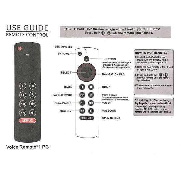 New Replace Voice TV Remote Control For NVIDIA Shield Dreaming Box P3700 2019 Carousel 6