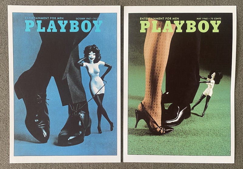 A4 VINTAGE 1965 & 1967 PLAYBOY MAGAZINE Cover Art Prints Carousel 1