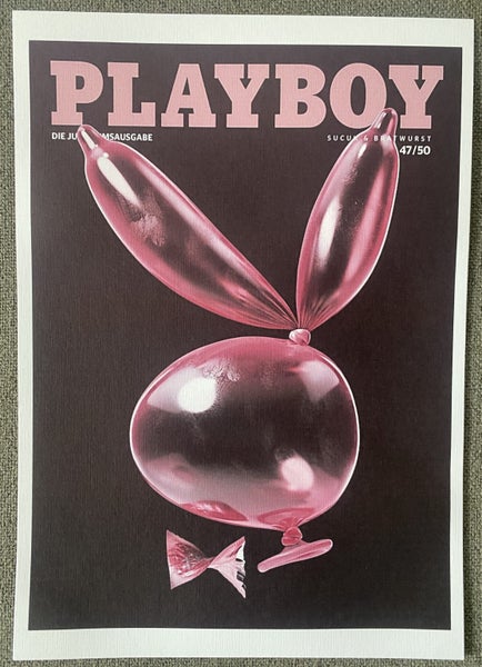 A4 VINTAGE German PLAYBOY MAGAZINE Cover Art Print Carousel 1