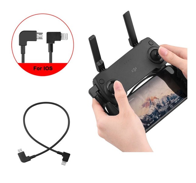 Micro USB Cable OTG for DJI MAVIC PRO AIR Spark RC to IOS iPhone/iPad Lightning Carousel 1