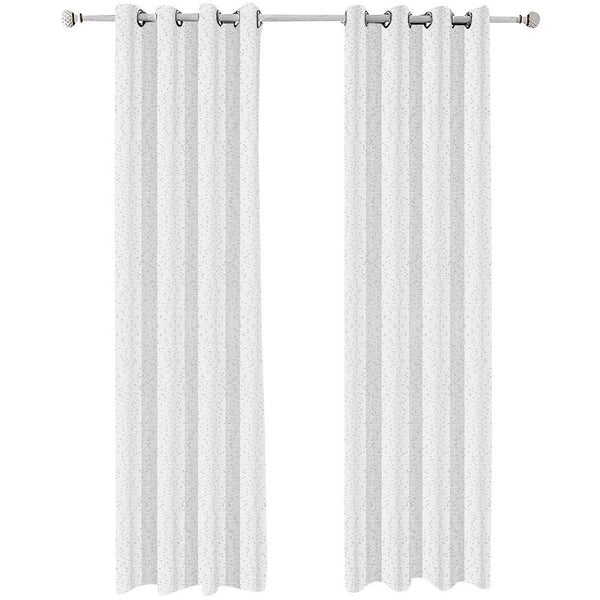 Hod Health & Home 250 Centimetre White Modern Luxury Retro Style Curtains For Ga Carousel 1