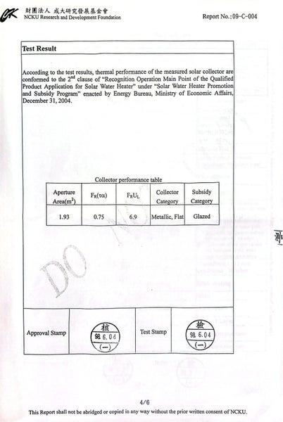 Flat Plate Solar Water Heater ( Sets of 5 Panels) Carousel 18