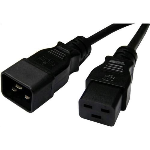 Dynamix C-IEC16A-2 16A IEC C20 to C19 Power Extension Cord - 2m - Black 1.5mm2 Carousel 1