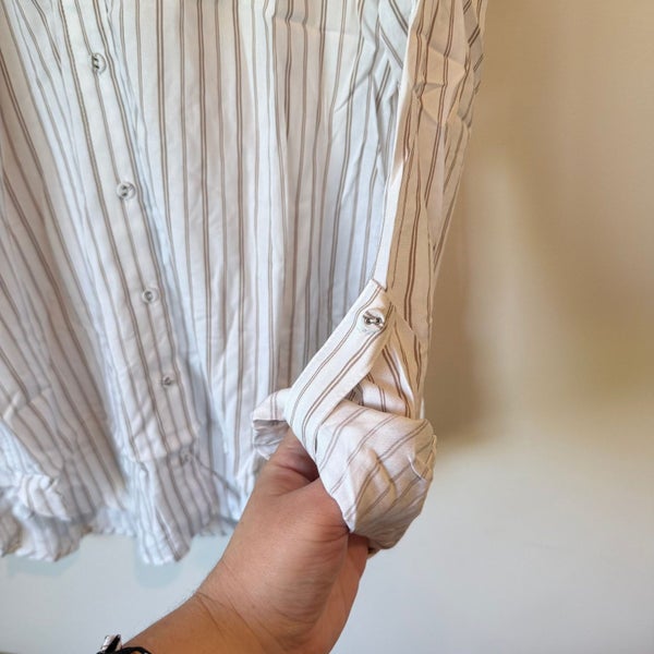 Dotti Viscose Stripe Button-Up Shirt - Size 12 Carousel 2