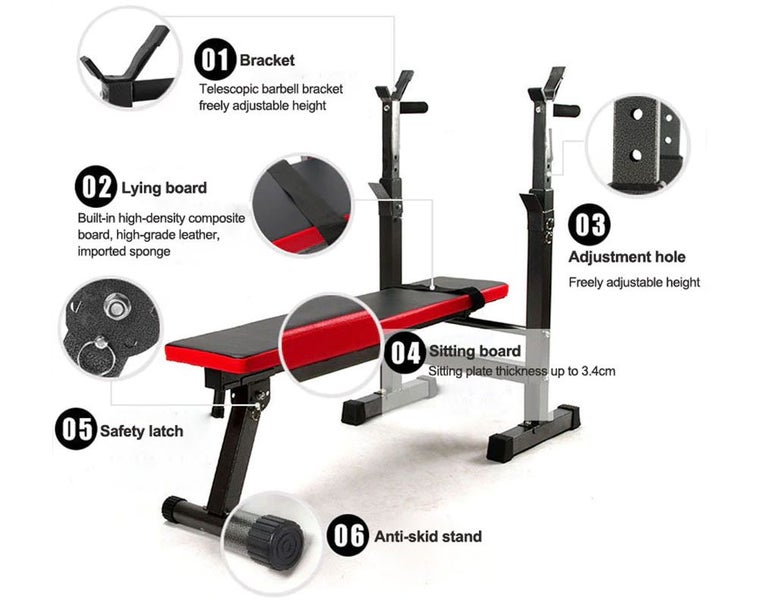 Weights Bench Press Adjustable Carousel 2