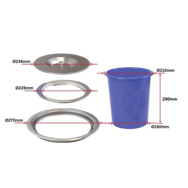 Randy & Travis Machinery 8L Concealed Benchtop Bin Carousel 2