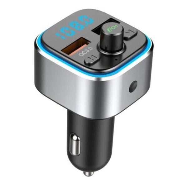 Quick Charge 3.0 Car Fm Transmitter Bluetooth Handsfree Auto Mp3 Player 3.1A Dua Carousel 1