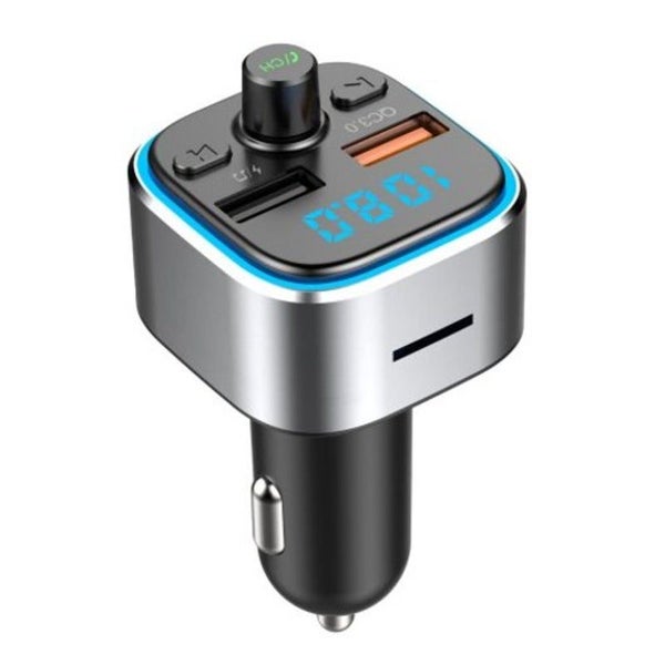 Quick Charge 3.0 Car Fm Transmitter Bluetooth Handsfree Auto Mp3 Player 3.1A Dua Carousel 2