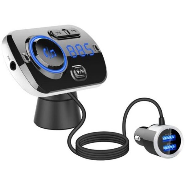 Hod Health & Home Qc3.0 Fast Charge Car Fm Bluetooth Mp3 Player Handsfree Rgb Le Carousel 2