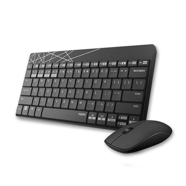 Rapoo 8000M Compact Wireless Multi Mode Bluetooth 2.4Ghz 3 Device Keyboard And M Carousel 1