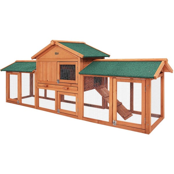 I.Pet Ipet Rabbit Hutch Chicken Coop Cage 220 Centimeter X 52 84 Fir Carousel 1