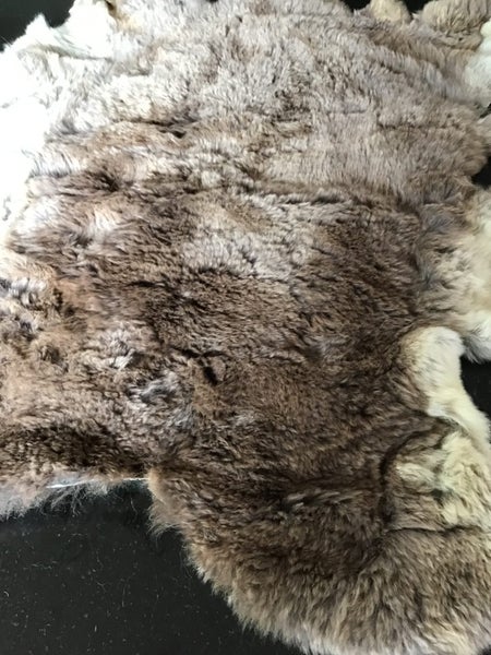 Natural Rabbit Pelt 33cm x 39cm Carousel 2