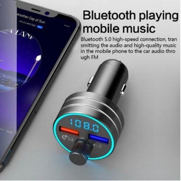 Hod Health & Home Multifunctional Fast Charging 3.0 Car Bluetooth Fm Transmitter Carousel 2